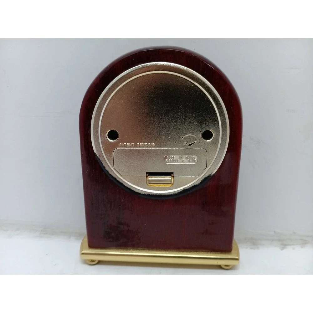 movado Woodgrain Look desk clock